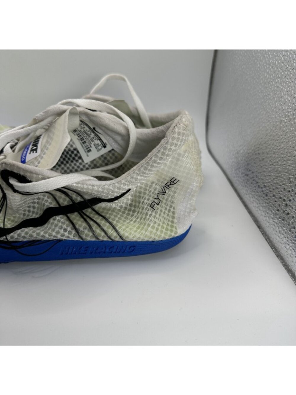 Nike Zoom Matumbo Racing Flywire Shoes Mens Size 12.5 White Blue Track Running - Picture 7 of 11